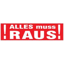 Стикер „Alles muss raus!“