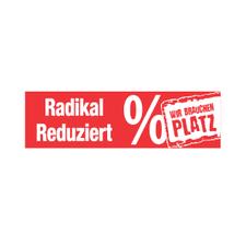 Стикер „Radikal reduziert“