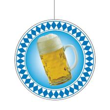 Декорация за окачване „Beer mug in a diamond circle“