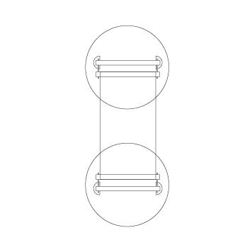 Държач за банер от неръждаема стомана INOX „Wall”